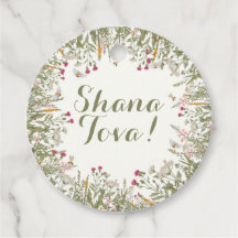 Rosh Hashana Floral Geschenk Tag