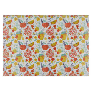 Rosh Hashana Glass Cutting Boards - Kochnische Schneidebrett