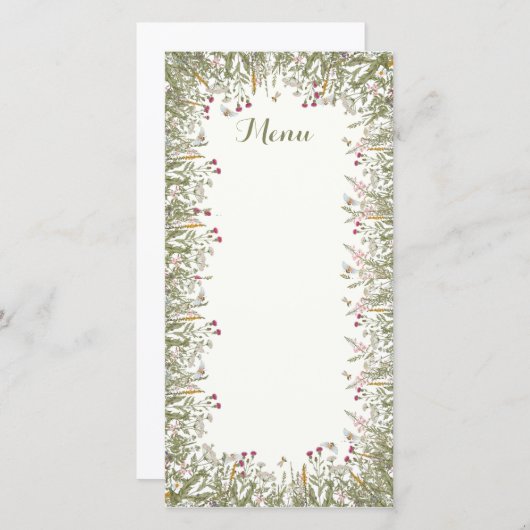 Rosh Hashana Inspirierte Menü-Karten Dankeskarte (Vorne/Hinten)