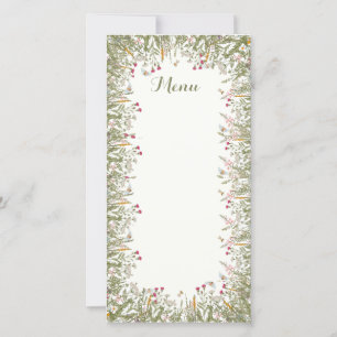 Rosh Hashana Inspirierte Menü-Karten Dankeskarte