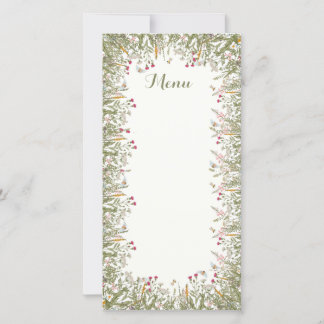 Rosh Hashana Inspirierte Menü-Karten Dankeskarte