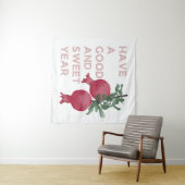 Rosh Hashana jüdisches Neujahr wünscht ww. Granata Wandteppich (Beispiel (Horizontal))