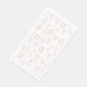 Rosh Hashana Pink Toile Napkins Serviette (Ecke)