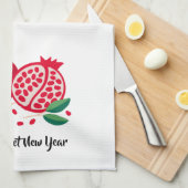 Rosh Hashana Pomegranate Geschirrtuch (Viertel Falte)