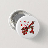 Rosh Hashana Pomegranates Button (Vorne & Hinten)