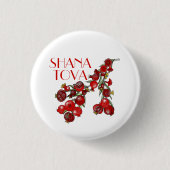Rosh Hashana Pomegranates Button (Vorderseite)