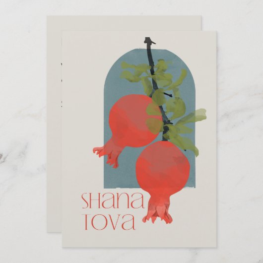 Rosh Hashana Shana Tova Personalisiert (Vorne/Hinten)