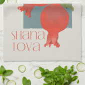 Rosh Hashana Shana Tova Pomegranates Geschirrtuch (Gefaltet)