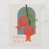Rosh Hashana Shana Tova Pomegranates Postkarte (Vorderseite)