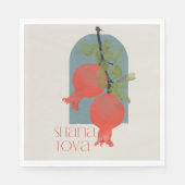 Rosh Hashana Shana Tova Pomegranates Serviette (Vorderseite)