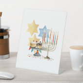 Rosh Hashana-Tischzeichen Sockelschild (In SItu)