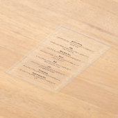 Rosh Hashana Verlasst Simanim Card Acryleinladungen (Ablage )