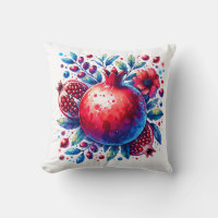 Rosh Hashana Wasserfarbe Pomegranat