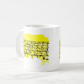 Rosh Hashana Western-Wand Kaffeetasse (Vorderseite Links)