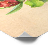 Rosh HaShana wünscht von Shanah Tovah w. Granatapf Poster (Ecke)