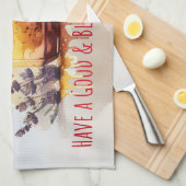 Rosh Hashana Yiddish Greetings Honey Apple Geschirrtuch (Viertel Falte)