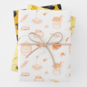 Rosh Hashanah 3 Stilvolle Festung Elegant Urlaub Geschenkpapier Set (Beispiel)