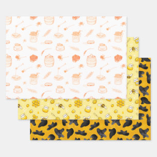 Rosh Hashanah 3 Stilvolle Festung Elegant Urlaub Geschenkpapier Set