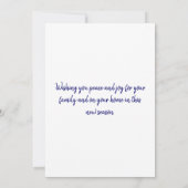 Rosh Hashanah 5783 Jüdische Neujahrskarte (Rückseite)