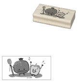 Rosh Hashanah Apfel Granatapfel Honig Jüdisch neu Gummistempel (Stempel)