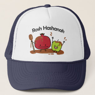 Rosh Hashanah Apfel Granatapfel Honig Jüdisch neu Truckerkappe