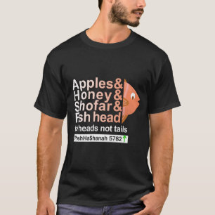 Rosh Hashanah - Äpfel, Honey, Shofar & Fish Head T-Shirt