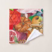 Rosh Hashanah Badezimmer Handtuch Set (Waschlappen)