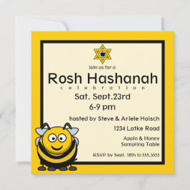 Rosh Hashanah Bee Star von David Einladung