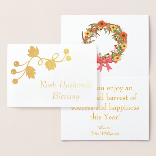 Rosh Hashanah Blessing Folienkarte (Anzeige)