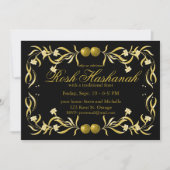 Rosh Hashanah Blume und Äpfel Geblüht Einladung (Vorderseite)