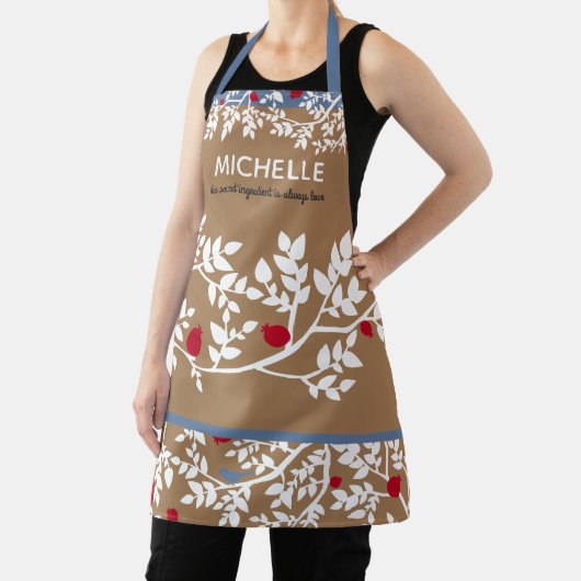 Rosh Hashanah Botanische Granatapfel-Schürze Schürze (InSitu)