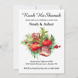 Rosh HaShanah Card Party Einladung Cards
