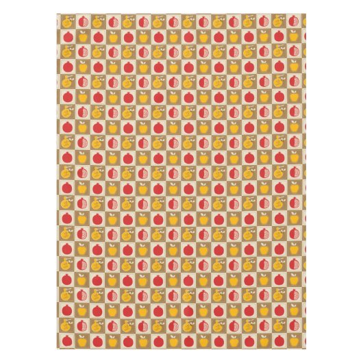 Rosh Hashanah Cotton Tableclout Tischdecke (Vorderseite)