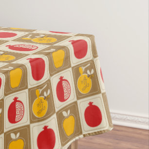 Rosh Hashanah Cotton Tableclout Tischdecke