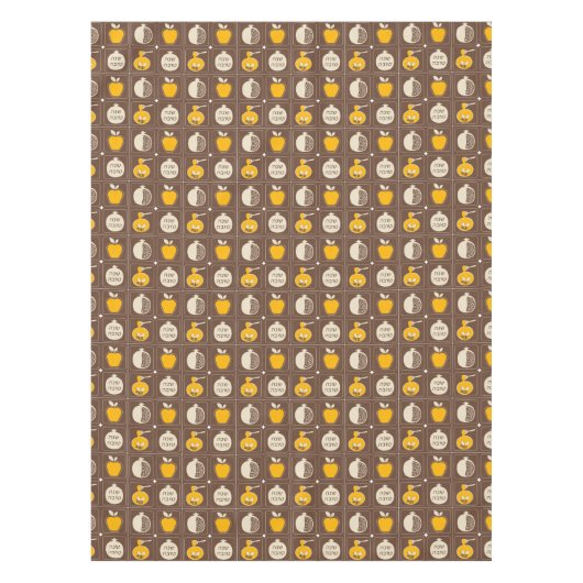 Rosh Hashanah Cotton Tableclout Tischdecke (Vorderseite)