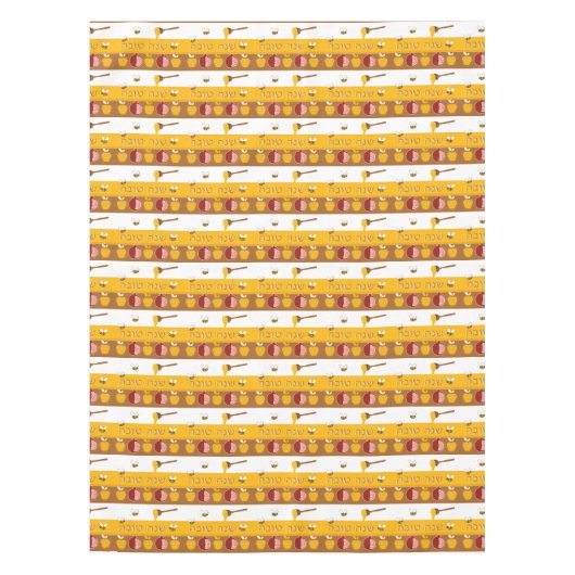 Rosh Hashanah Cotton Tableclout Tischdecke (Vorderseite)