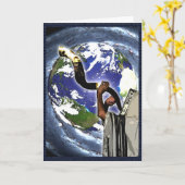 Rosh Hashanah Earth Card Karte (Gelbe Blume)