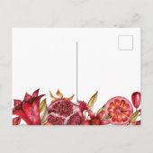 Rosh Hashanah Feiertagspostkarte (Rückseite)