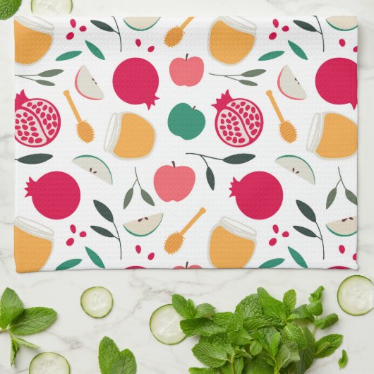 Rosh Hashanah Geschirrtuch (Gefaltet)