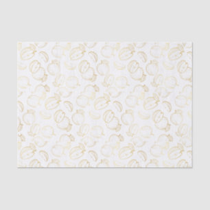Rosh Hashanah Gold Apples Shana Tova Elegant Seidenpapier
