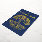 Rosh Hashanah Gold Olivenweg Folien Feiertagskarte (Gedreht)