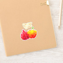 Rosh Hashanah Gorgeous Pomegranates Kiss-cut Vinyl