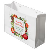 Rosh Hashanah Große Geschenktüte (Vorderseite Schrägansicht)
