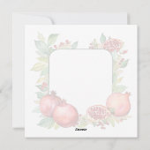 Rosh Hashanah Grußkarte Feiertagskarte (Rückseite)