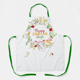 Rosh Hashanah Happy Challah Days Colorful Flora Schürze