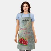 Rosh Hashanah Happy New Year Pomegranates Shofar Schürze (Getragen)