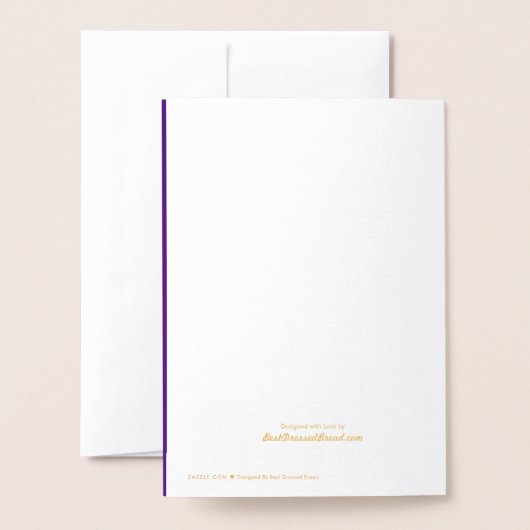 Rosh Hashanah Hebrew Birds Trees & Pomegranates Folienkarte (Rückseite mit Umschlag)