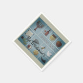 Rosh Hashanah Holiday Hübsche jüdische Ikonen Neue Serviette (Ecke)