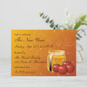 Rosh Hashanah Honey und Apple Swirl Einladung (Stehend Vorderseite)