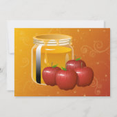 Rosh Hashanah Honey und Apple Swirl Einladung (Rückseite)